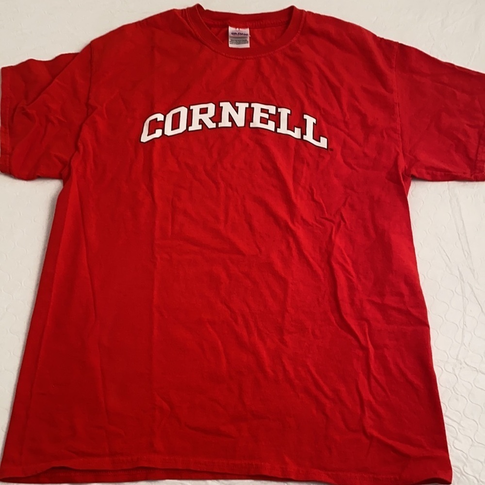 Gildan Cornell University red short sleeve logo t-shirt